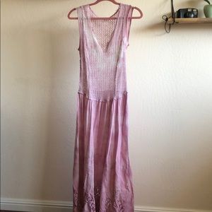Anthropologie Aratta Silent Journey Pink Maxi
